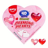 Valentine's Heart Shape Candy Amos 4 Red Hearts Candy - Temu