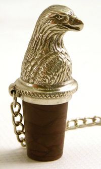 Bald Eagle Bust Wine Bottle Stopper - American Expedition