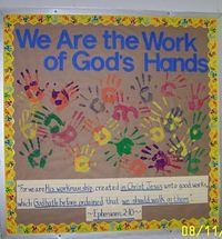 God's handiwork bulletin board idea from D. Robinson