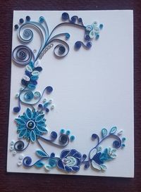 Frame.This artwork is created from quilling strips.