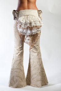 Peacock Bustle Belt - Cream | Phoenix Rising Designs