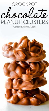 Crockpot Chocolate Peanut Clusters (Fool Proof!)