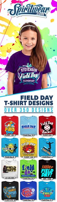 Choose from over 300 Field Day Templates that can be fully customized with your schools information.