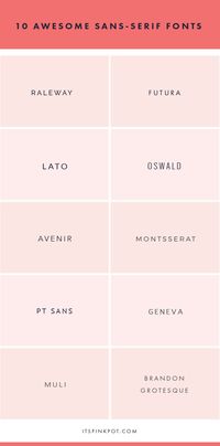 Check out these 10 gorgeous sans-serif fonts that you can use for your brand + design projects. They are all FREE too so enjoy. You will love these !