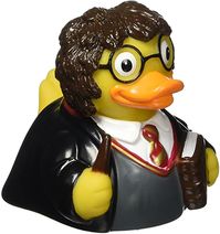 Amazon.com: CelebriDucks Harry Ponder Young Wizard - Premium Bath Toy Collectible - Fantasy Movie Themed: Toys & Games