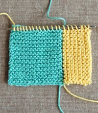 Knitted log cabin tutorial