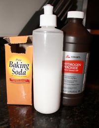 Fill a spray bottle with hydrogen peroxide and 1/2 handful of baking soda.  Shake it up and spray on carpet stains, upholstery stains, and clothing stains.  pinner said, "I've used it for years and it works better than anything else."