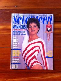 January 1985 cover with sixteen-year-old Mary Lou Retton & nineteen-year-old Julianne McNamara