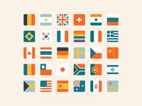 Flags by Michelle Hamson on Dribbble