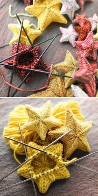 Knit Stars – Free Pattern #strickanleitungbaby #hobbys Knit Stars – Free Pattern… #babyschuchenstricken