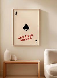 Retro Ace Of Spades Poster – Luxe Poster Co