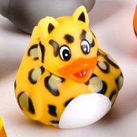 Zoo Animal Cheetah Rubber Ducky