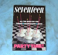 1983 Seventeen Party Time! Booklet Carol Garey by TinselandTrinkets on Etsy https://www.etsy.com/listing/463259567/1983-seventeen-party-time-booklet-carol