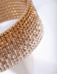 Gold Ombre Cupchain Diamante Cuff | Lovisa Jewellery Australia | Bracelets