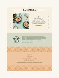 Authentic Restaurant Brand & Web Design Project for La Semilla