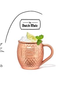 And the crowd goes wild for the perfectly crafted Dutch Mule. Dutch Mule Recipe: 1.5 oz Ketel One Vodka 0.5 oz fresh lime juice Ginger beer Lime wedges Mint sprigs Shake first 2 ingredients with ice and strain into ice-filled copper mug. Top with ginger beer and stir. Garnish with lime wedge and mint sprig.