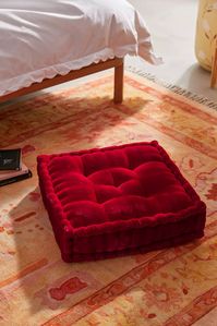 Ruthie Velvet Floor Pillow | Urban Outfitters