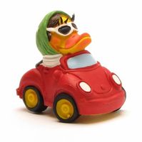 Car Rubber Duck by Lanco 100% Natural Toy & Organic | Ducks in the Window®️ #baby #duck #toy