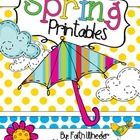 Look @ this great pack to use from March - May. It only includes printables. These sheets can be used as morning work, homework, review, etc.....