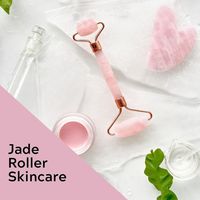 jade, roller, jade roller, pink jade roller, product, product images, personal care, skin care, jade roller set, health, cosmetic, facial, beauty, seller, Gua Sha, face roller