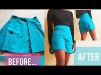 How To Turn A Skirt Into Shorts - The Creative Folk