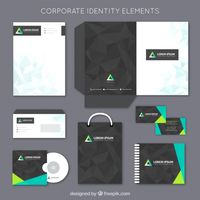 Corporate stationery elements. Download for free at freepik.com! #Freepik #freevector #logo #corporatestationery