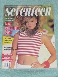 May 1985 cover with Rachel Kewn