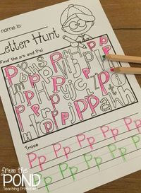 FREE Letter Hunt Worksheet {Let's Learn the Alphabet}