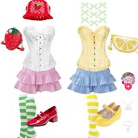 Strawberry shortcake and lemon meringue Halloween costume