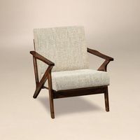 Amish Malaya Mid Century Modern Lounge Chair Cool, calm and full of strength, the Malaya is American made custom furniture. Choose wood, stain and upholstery. Built in Amish country. #loungechair #livingroom #midcenturymodern