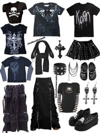 Mall Goth Style Bundle I have been curating personal style bundles since 2019. I took a break to focus on my brick and mortar alternative retail shop but am jumping back into style bundles as I enjoy it so much! How it works: -After you order I will message you a personal size questionnaire. There you will give me info about your sizing, preferences, and personal style. I love Pinterest boards and the more information I have to work with the more personal your bundle will be!  I can do any style