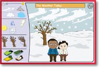 Weather activities on the computer: This is a great computer activity that helps go over seasons characteristics and the qualities that make up that season. It would be a great activity to have at centers using laptops. The students can go along with this activity and suggest appropriate aspects of the season.