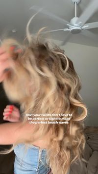  

pov: your twists don’t have to be perfect or tight to make the perfect beach waves. Most important part is that you twist away from face and I like adding hair to both sections.

Wavy hair, curly hair, easy hairstyles, hair refresh, hair routine, moms, simple hairstyles, beach waves, beach wave hair, heatless hairstyles, hair inspo, hair videos, hair tutorials, easy hairstyles, simple hairstyles, hairstyles for every season, fall hairstyle, spring hairstyle, summer hairstyle, winter hairstyle, hair how to, hair ideas, Pinterest hair, hair aesthetic, clean girl aesthetic, hair goals, hair hacks, hair ideas, braids, claw clip hairstyles, claw clip hair hack
 • 

