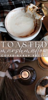 Homemade Toasted Marshmallow Coffee Syrup - The Simple Homeplace