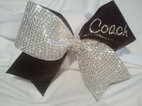 Cheer Coach Bow Big Luxury Bling Bow with by BowheadNation on Etsy, $14.99