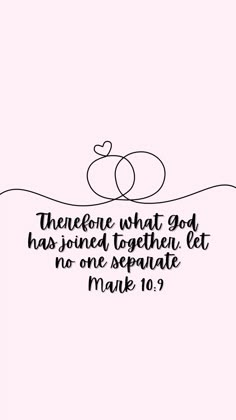 an apple with the words, there is what god has joined together let no one separate make