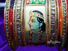 Acrylic Bangles are long durable. Kundan Radha Krishna Indian bangles/chuda set. Ideal for Traditional functions, Weddings, Receptions, Ethnic wear, and Party wear Festive. Best for gifting purposes. you can also gift to your loved ones. There may a slight difference in colour due to photography and brightness adjustments in the monitor screen. Keep Bangles away from Direct Perfume, Deo, Water, Spray-On The Jewellery. First Wear Your Makeup, Perfume - Then Wear Your Jewellery. Traditional Heavy Lehenga With Traditional Drape, Heavy Traditional Choli For Festivals, Traditional Heavy Choli For Festivals, Heavy Bollywood Dupatta For Diwali, Diwali Traditional Heavy Lehenga, Traditional Heavy Lehenga For Navratri, Traditional Heavy Lehenga For Diwali, Heavy Traditional Drape Choli, Traditional White Kundan Choli