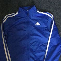 Brand New Adidas Jacket Kids , Size Y/M , Color Blue. Blue Track Jacket For Sports In Spring, Blue Track Jacket For Spring Sports, Spring Blue Track Jacket For Sports, Blue Sportswear Outerwear For Spring, Blue Cotton Track Jacket For Fall, Casual Blue Track Jacket For Winter, Casual Blue Winter Track Jacket, Blue Spring Sportswear Outerwear, Blue Sportswear Track Jacket For Fall