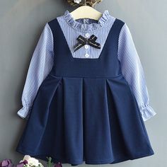 Mqtime Girl Dress New Princess Dresses Class Uniforms Kids Girls Bow T-shirt+Plaid Dress Children Costume Clothing 2pcs AH041 Size=tag size Dress Length Chest (cm) Suitable Height (cm) 3T=7 42 64 96-100 4T=9 45 68 100-106 5T=11 48 70 106-112 6T=13 51 74 112-118 7T=15 54 76 118-124 AH001 Size=tag size Dress Length (cm) Chest*2 (cm) suitable suitable (cm) 3T=7 47 26 96-100 4T=9 51 28 100-106 5T=11 54 30 106-112 6T=13 57 32 112-118 7T=15 60 34 118-124 All measurement in cm, please note 1 cm = 0.39 Long Sleeve Kids Dress, Fall Party Dress, Girls Navy Dress, Long Sleeve Chiffon Dress, Chiffon Sleeves, Summer Elegant, Baby Frocks Designs, England Style, Princess Dresses