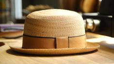 Handmade Size: 7-1/4 Ready to Ship Crown: 4-1/4" Brim: 1-3/4" Hatband: 1-3/4" dark brown w/matching camel ribbon ﻿Want to know your hat size? Hat Styles, Leather Hat, Men Hats, Leather Hats, Grown Man, Brown Floral, Hat Band, Dark Brown Leather, Hat Sizes