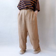 Welcome to Lovecutething. This is Unisex Low Crotch Linen Pants, Hippie Harem Pants, Comfortable Linen Trousers, Loose Wide Leg Pants, Drop Crotch Pants, Baggy Lounge Pants. We only use natural, comfortable fabrics. You will love it here. Also this is a shop full of love and we love custom requests. If you have any questions feel free to contact us to discuss. Cheers! SIZE LIST Size Normal (≤ 5 feet 6): Lenght:95CM/37.4" Hips:116CM/45.7" Waist:70-92CM/27.5-36.2" Size Add Length (> 5 feet 6): Lenght:105CM/41.3" Hips:116CM/45.7" Waist:70-92CM/27.5-36.2" Size Plus Size: Lenght:95CM/37.4" Hips:124CM/48.8" Waist:78-100CM/30.7-39.3" Choose size recommendations: If your height is less than 5 feet 6, you choose "size normal" will be fine. If your height is greater than 5 feet 6, you choose "size a Baggy Brown Long Pants, Baggy Brown Ankle Pants, Baggy High-waist Brown Harem Pants, Baggy High Waist Brown Harem Pants, Baggy Brown High Waist Harem Pants, Brown Baggy High-waist Harem Pants, Brown Baggy High Waist Harem Pants, Baggy Brown Trousers, Baggy High-waisted Khaki Harem Pants