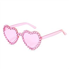 Zando Rhinestone Heart Sunglasses for Women Sparkling Pink Product Details Item model number : MNFUZTZAS5307A0000 Department : Womens Halloween Glasses, Funky Sunglasses, Heart Shaped Glasses, Goth Accessories, Heart Glasses, Rhinestone Sunglasses, Heart Shaped Sunglasses, Pink Accessories, Pink Sunglasses