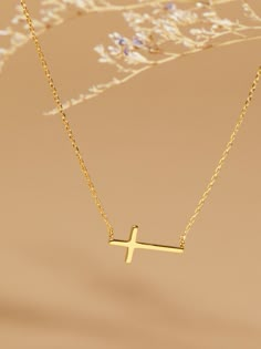 Wear this delicate gold cross as any every day wear piece! It&rsquo;s simple yet stylish and meaningful. Makes the perfect gift!


	9&rdquo; length (adjustable)
	Clasp closure
	Imported


&nbsp; Necklaces Danity, Cross Necklace Rosegold, Cross Necklaces Women, Cute Cross Necklace Gold, Gold Jewelry Altard State, Simple Gold Cross Necklace, Christian Jewelry Aesthetic, Timeless Gold Jewelry, Cross Necklace Aesthetic