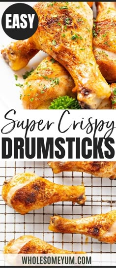 Crispy Baked Chicken Legs Drumsticks Recipe The Best Chicken Legs Ever, Crispy Chicken Drumstick Recipes Oven, Oven Chicken Drumsticks Crispy, Crispy Baked Chicken Legs Recipes, Best Way To Make Chicken Drumsticks, Roasting Chicken Drumsticks In Oven, Roasted Drumsticks Oven Crispy, Best Drumsticks In Oven, Crispy Baked Drumsticks