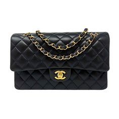 Chanel 2010 Classic Medium Double Flap Bag with Gold-tone Hardware (with Dustbag, Box, Seal and Card, retail: $10,800) Designer = Chanel Color = Black Material = Lambskin Leather Condition = Excellent Height = 6.5 Width = 10 Depth = 3.5 Class = Premier Location: Wilmette Item Number: 20341-4 Item ID: 283572 Category: Shoulder Bag Chanel Bag Classic, Chanel Classic Medium, Chanel Classic Flap Bag, Classic Flap Bag, Bags Aesthetic, Baddie Hairstyles, Classic Flap, Medium Bags, Flap Bag