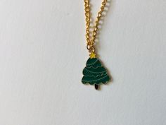 Cute Christmas tree necklace! Christmas Tree Necklace, Christmas Necklace, Cute Christmas Tree, Tree Necklace, Charm Necklace, Necklace Etsy, Christmas Tree, Jewelry Necklaces, Christmas