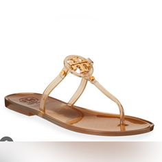 Luxury Authentic Beach Summer Mini Miller Flat Thong/Sandals -Tb Iconic Collection, Reimagined, Tory Burch's Mini Miller Flat Thong/Sandals Are Punctuated W/Sig Double T Logo Medallion,Durable & Waterproof, Perfect For Pool Or Beach -Just In Time For Spring/Summer, Vacation -“Tpu Is Better Than Pvc In Softness And Elasticitytpu Will Rebound After Stretching, While Pvc Basically Cannot” -Tpu Upper -Thong Toe -Slip-On Style -Tory Burch & Signature Double T Logo Embossed On Insole -Low Heel About .5” H -Raised Signature Double T Logo On Outsole For Traction, Also Ribbed Texture Under Heels For Traction -Mine Is The Brown That’s Sold Out Everywhere -Size 8m,Box Has 8,Tb Always Does Th Designer Flat Flip Flops For Beach, Designer T-strap Sandals For Summer Beach, Beige Jelly Sandals For Summer Beach, Beige Summer Jelly Sandals For Beach, Designer Open Toe Flip Flops For Beach, Designer Flip Flops For Summer Vacation, Designer Toe Post Sandals For Beach, Designer Flip Flops For Beach, Designer Flip Flops For Spring Beach Season