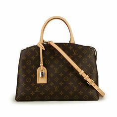 Louis Vuitton classic monogram canvas exterior Natural vachetta leather trim Gold tone hardware Raspberry color textile interior Size in inches: 13.4 long x 9.4 high x 5.9 wide Condition: Authentic and brand new with dustbag, removable shoulder strap, removable luggage tag, padlock with a set of keys, pouch for padlock and tags. This is the newly released RFID / NFC bag that has an electronic chip. Louis Vuitton no longer prints date codes on bags that have a microchip. Please view over 1200 pos Classic Monogram Canvas Satchel With Gold-tone Hardware, Classic Monogram Canvas Bag With Handles, Office Shoulder Bag In Monogram Canvas, Elegant Handheld Monogram Canvas Bag, Classic Monogram Canvas Satchel With Double Handle, Formal Double Handle Monogram Canvas Satchel, Formal Monogram Canvas Satchel With Detachable Handle, Luxury Monogram Canvas Satchel For Formal Occasions, Elegant Monogram Canvas Satchel For Shopping