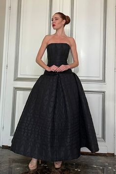 Her Trove - Fitted through hips brocade dress Black Fr, Brocade Dress, Ankle Length Skirt, Brocade Dresses, Dress Cuts, Dress Sleeveless, Cinched Waist, Fitted Bodice, Princess Cut