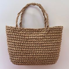 Natural Weaved Straw Raffia French Basket Bag, Crochet Tan Small Basket Bag Tan Mini Summer Handbag Sand Wicker French Shoulder Market Bag - Etsy Turkey Everyday Rectangular Hand-knitted Straw Bag, Eco-friendly Summer Straw Bag With Braided Handles, Eco-friendly Braided Straw Basket Bag, French Tote Bag, Eco-friendly Braided Rattan Bag, Eco-friendly Braided Rattan Straw Bag, French Basket, Summer Handbag, Basket Bags